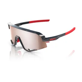 100% SLENDALE Gloss Carbon Fiber HiPER® Crimson Silver Mirror Lens