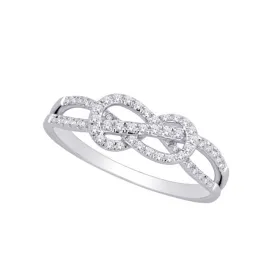 10K White Gold 1/3 Ct.Tw. Diamond Fashion Ring