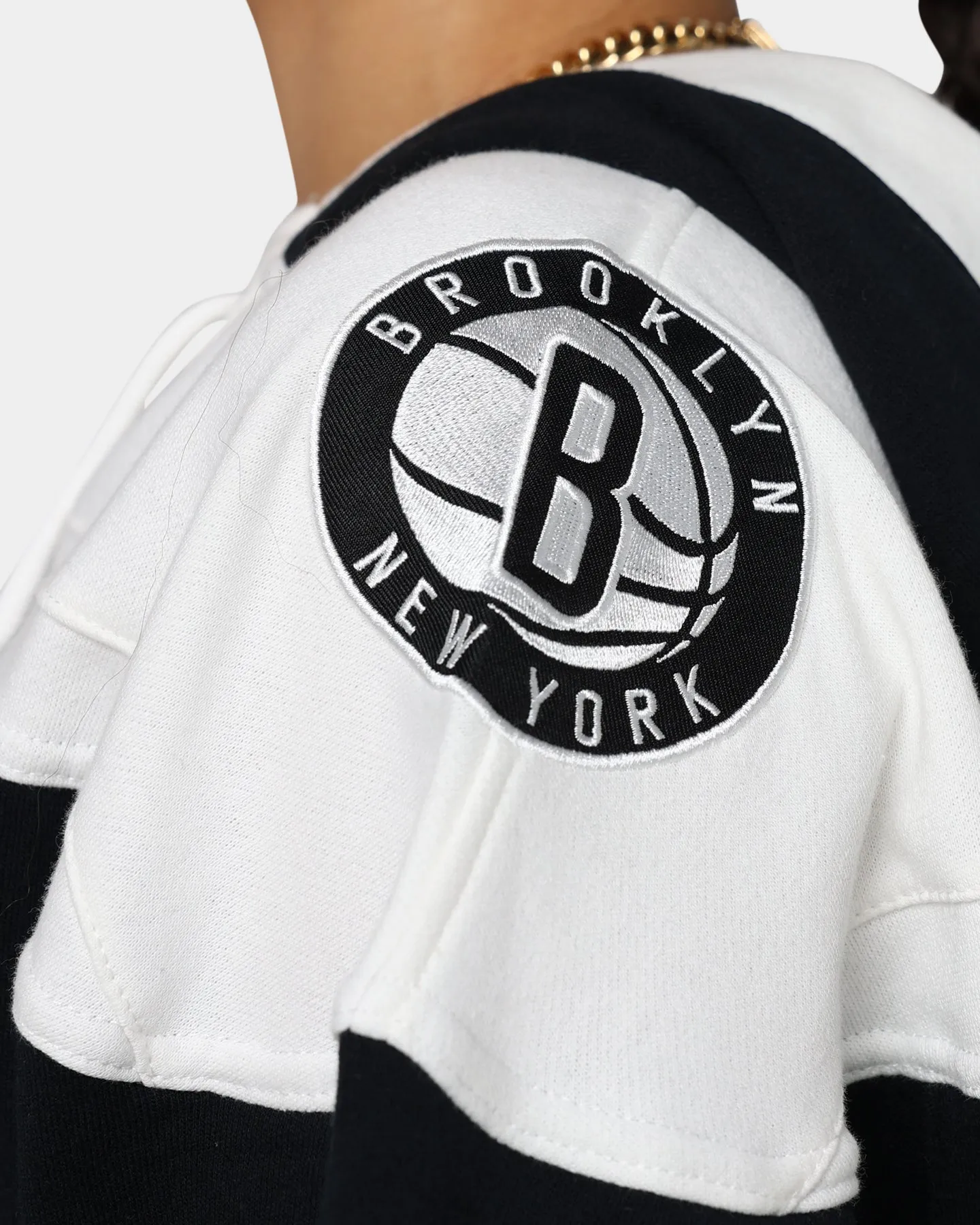 47 Brand Brooklyn Nets Superior Lacer Hoodie Jet Black