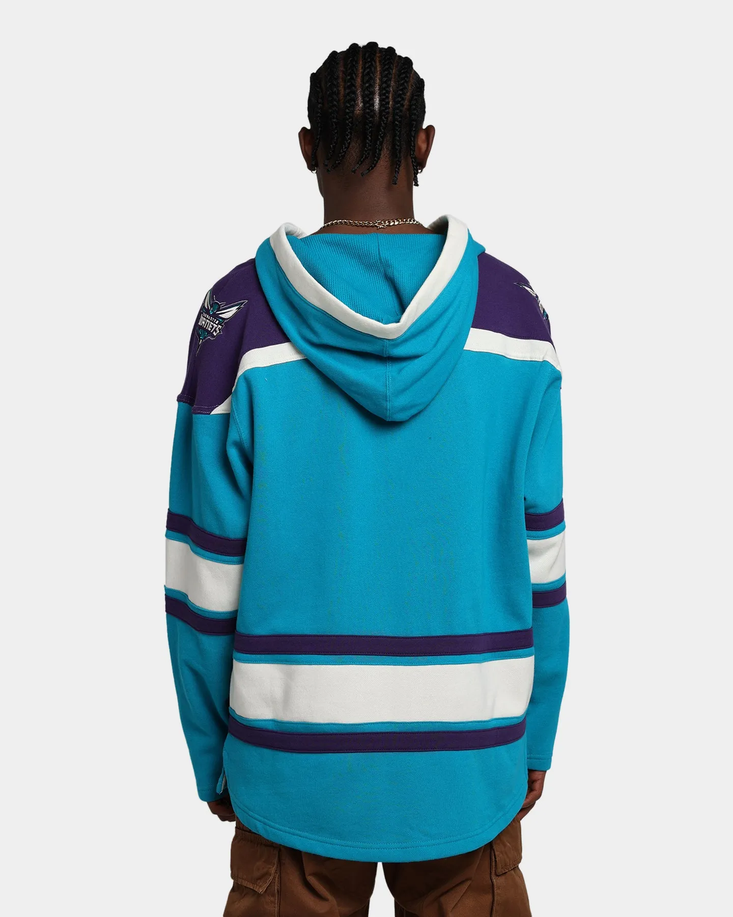 47 Brand Charlotte Hornets Superior Lacer Hoodie Neptune