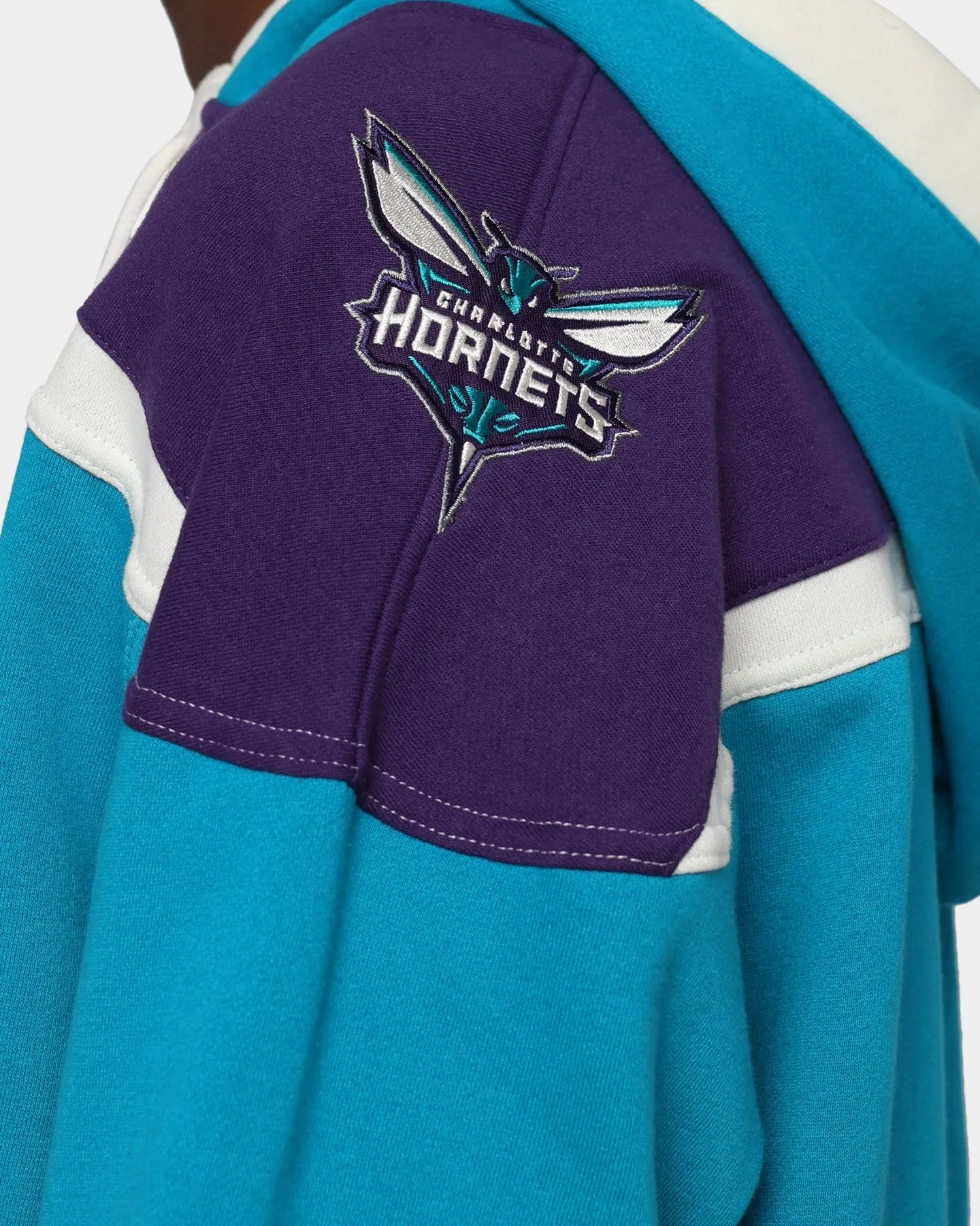 47 Brand Charlotte Hornets Superior Lacer Hoodie Neptune