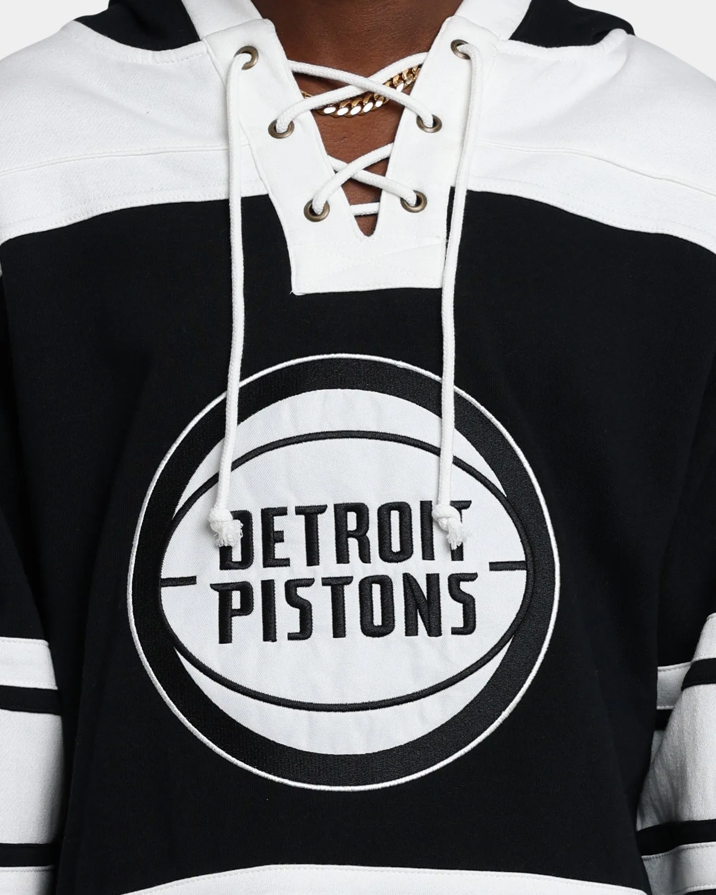 47 Brand Detroit Pistons Superior Lacer Hoodie Jet Black