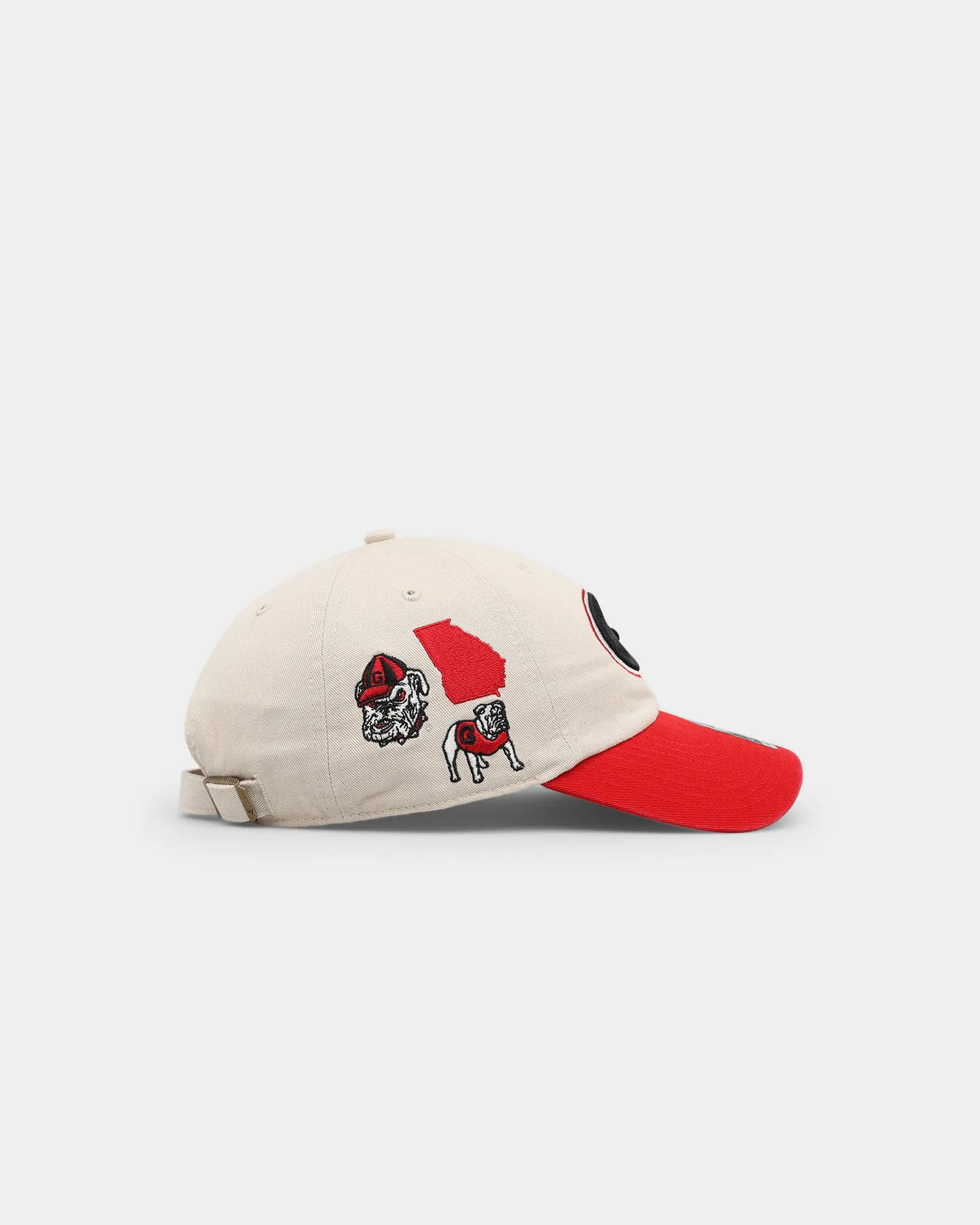 47 Brand Georgia Bulldogs NCAA Local '47 Clean Up Strapback Bone