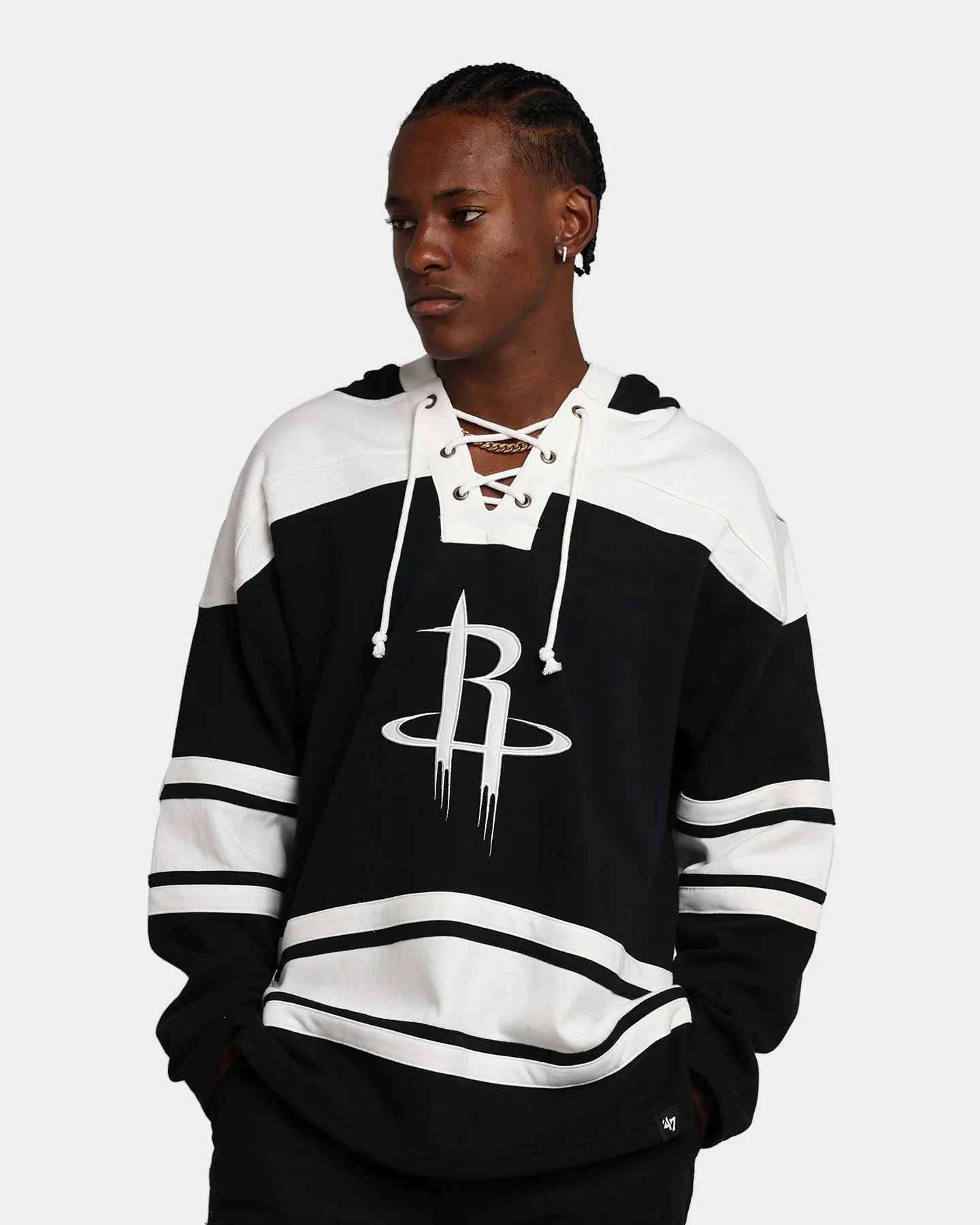 47 Brand Houston Rockets Superior Lacer Hoodie Jet Black