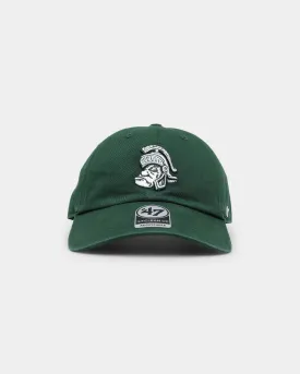 47 Brand Michigan State Spartans '47 Clean Up Strapback Dark Green