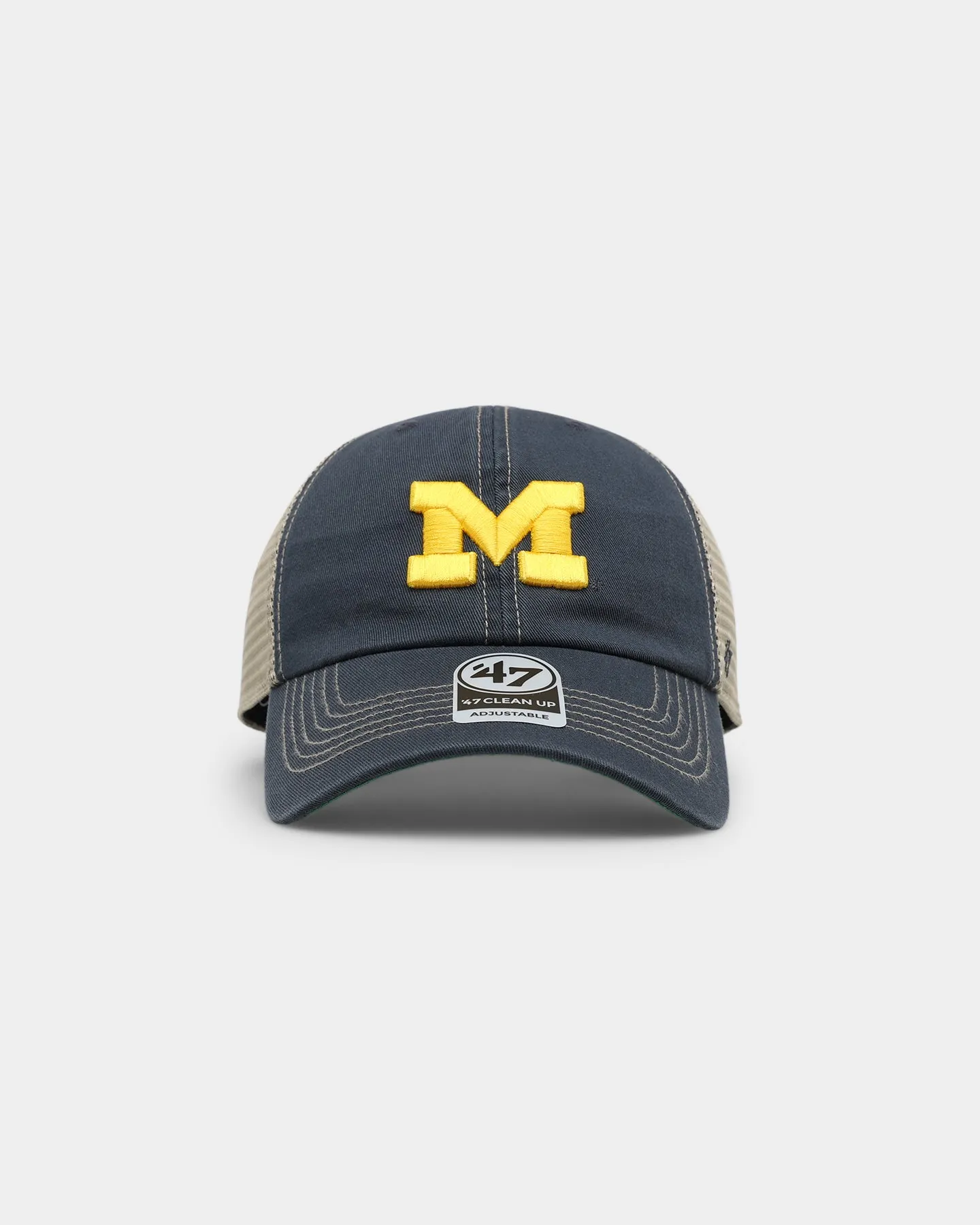 47 Brand Michigan Wolverines Trawler '47 Clean Up Strapback Vintage Navy