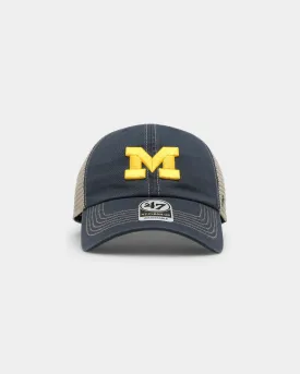 47 Brand Michigan Wolverines Trawler '47 Clean Up Strapback Vintage Navy