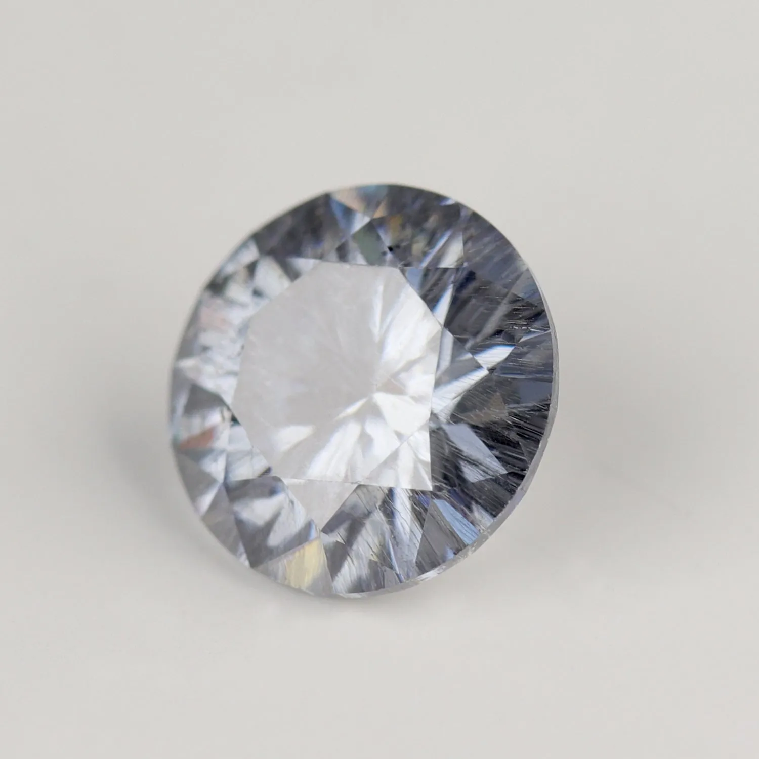 5mm Round Salt & Pepper Gray Moissanite - 114950-A