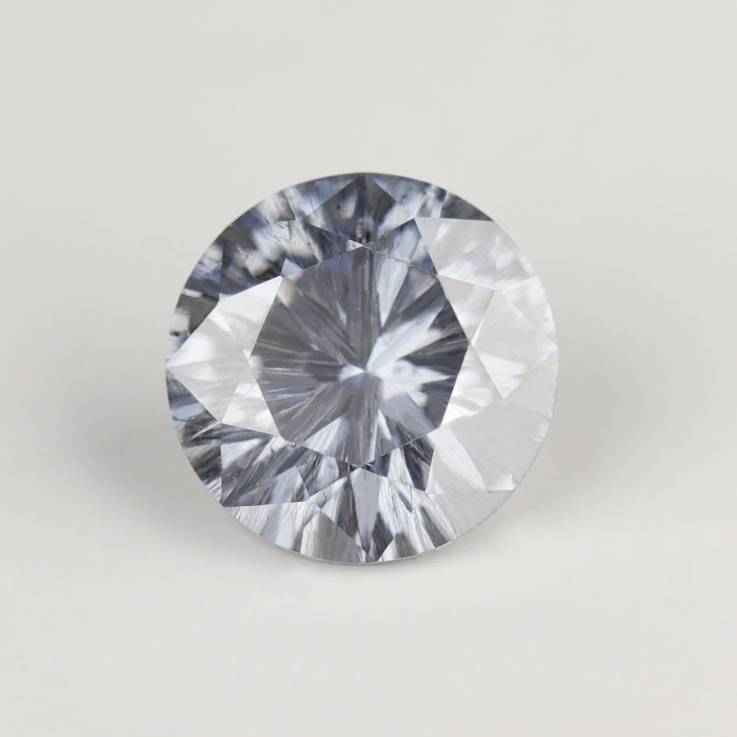 5mm Round Salt & Pepper Gray Moissanite - 114950-A