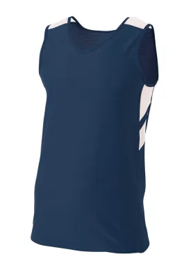 A4 N1178 Fast Break Jersey - Navy White