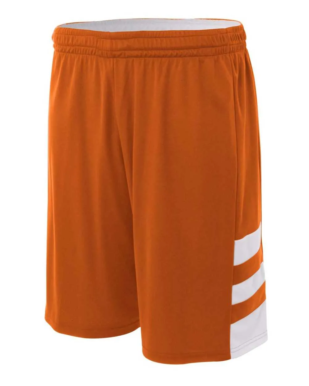 A4 NB5334 8" Reversible Speedway Short - Orange White