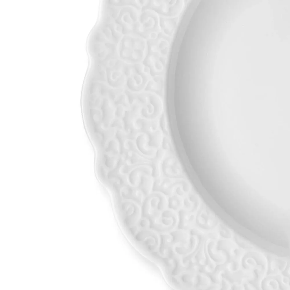 Alessi MW01/1 Dressed dining plate white