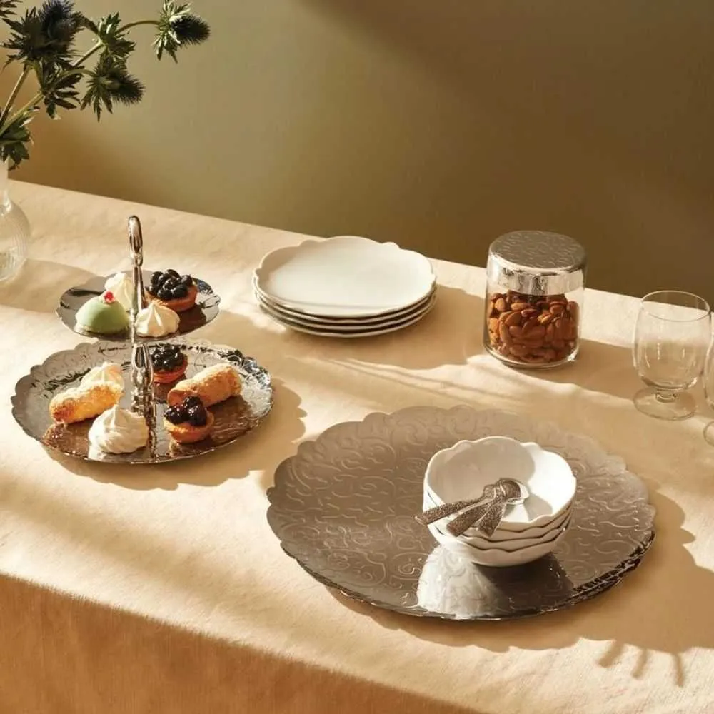 Alessi MW01/1 Dressed dining plate white