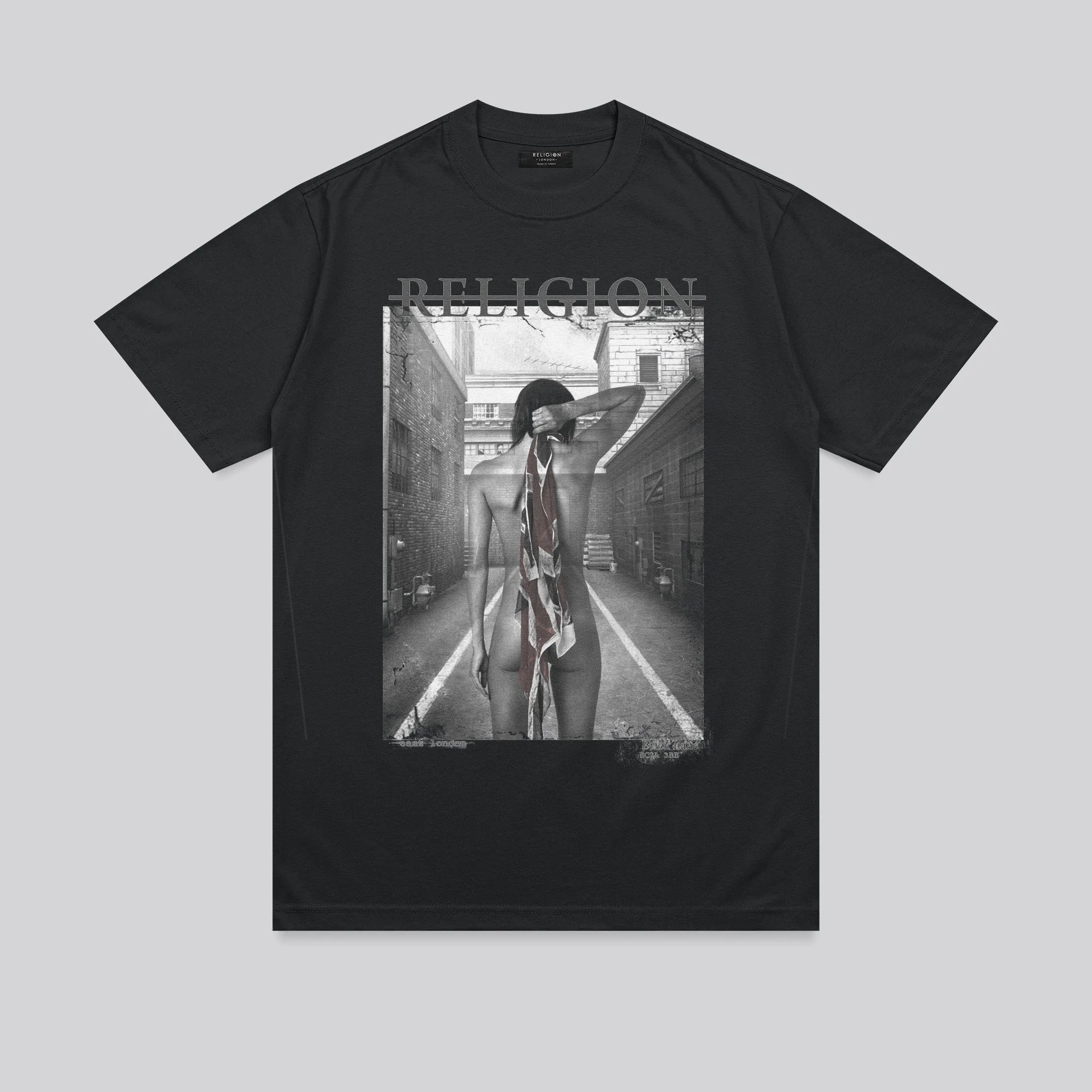 ALLEYWAY T-SHIRT WASHED BLACK