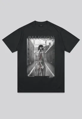 ALLEYWAY T-SHIRT WASHED BLACK