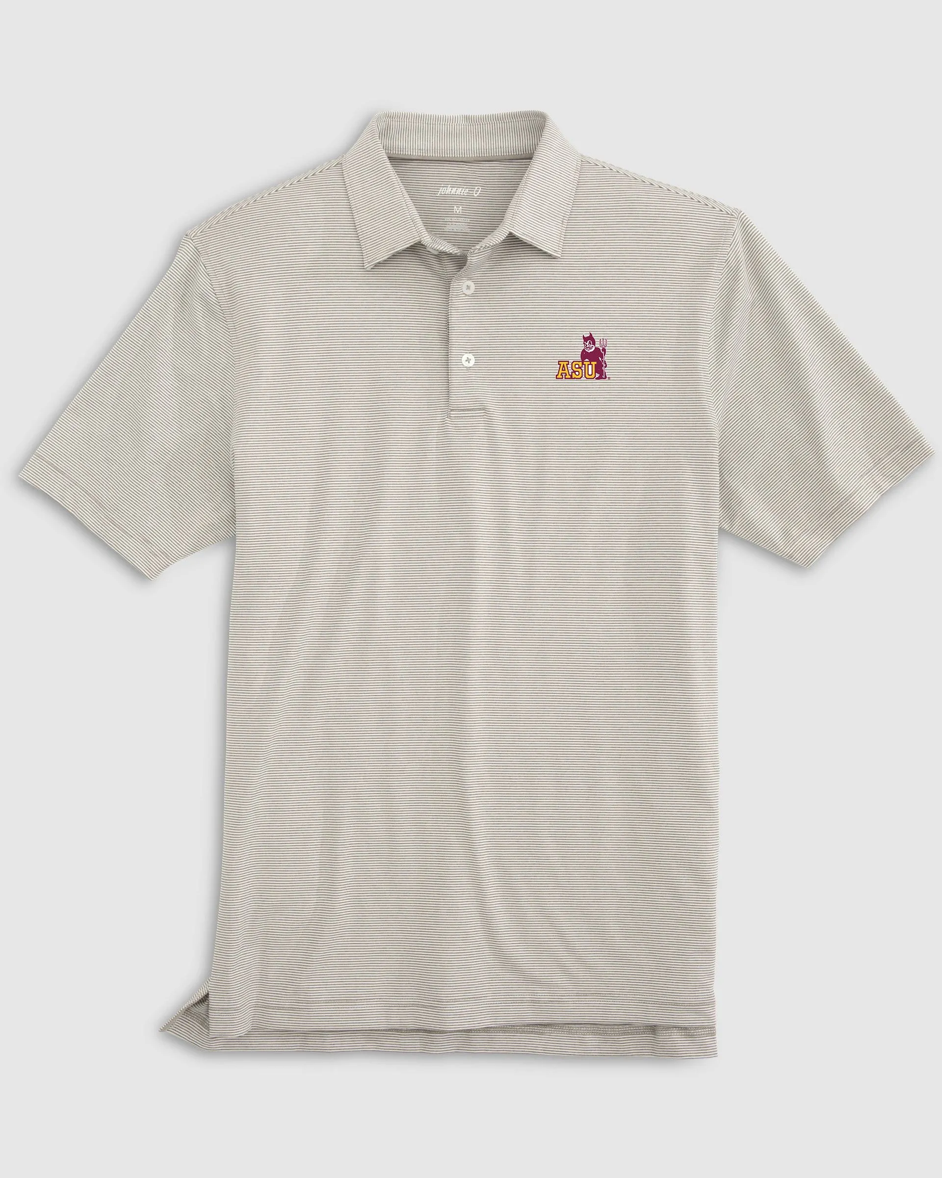 Arizona State Lyndonn Striped Jersey Performance Polo - Vault Logo