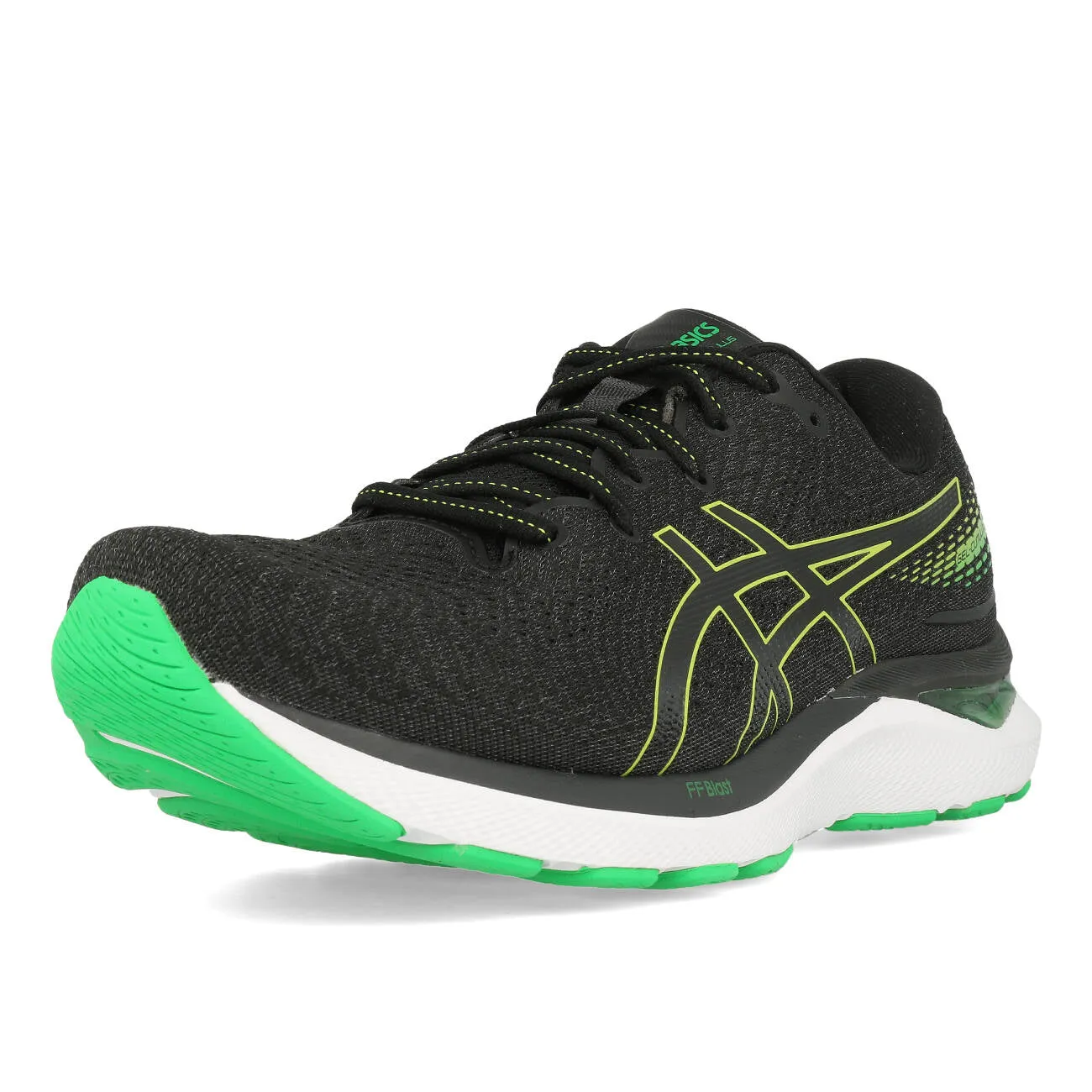 Asics Gel-Cumulus 24 Herren Black Lime Zest