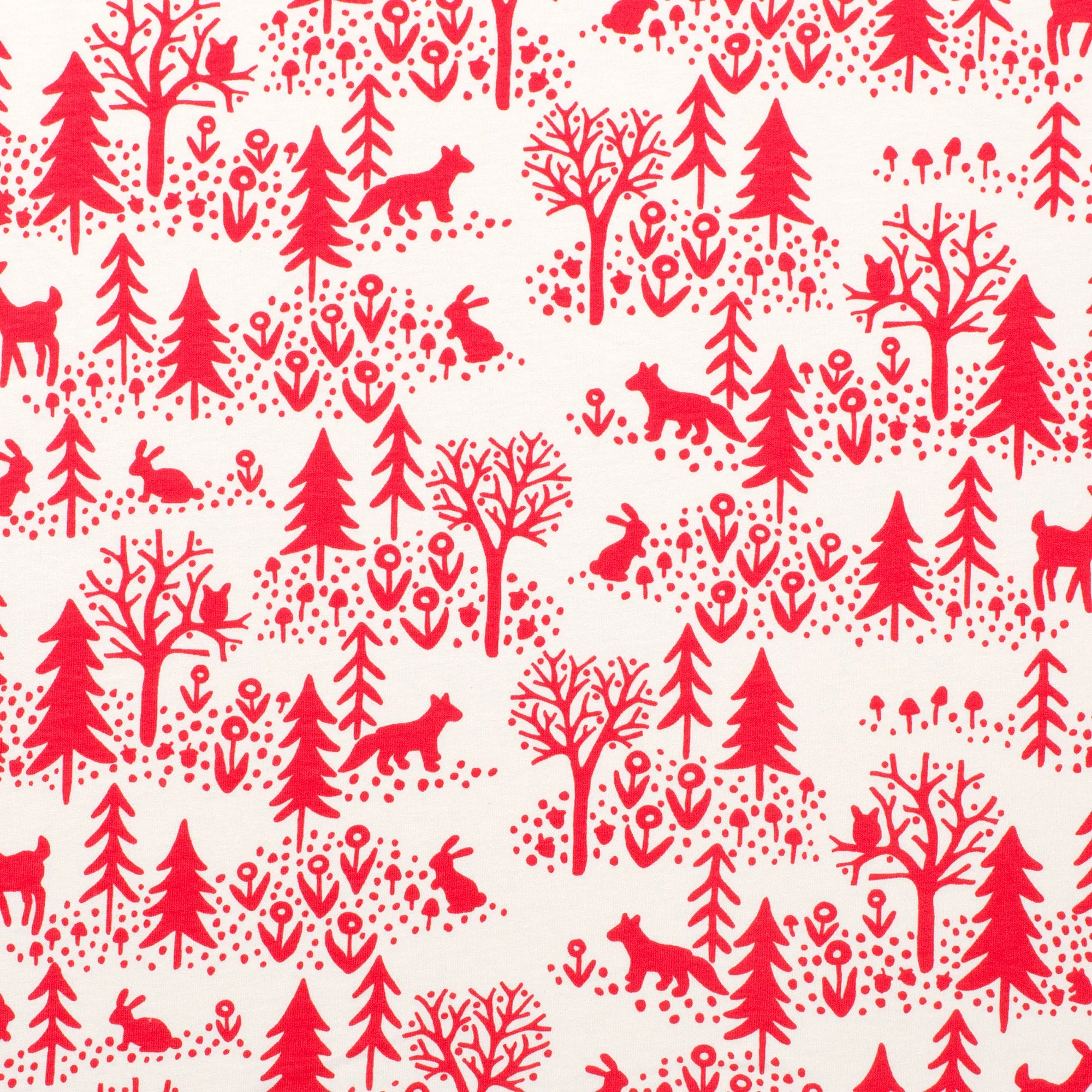 Baby Leggings - Winter Scenic Red