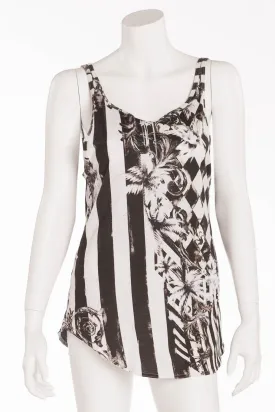 Balmain - Black and White Striped 2pc Tanks - FR 40