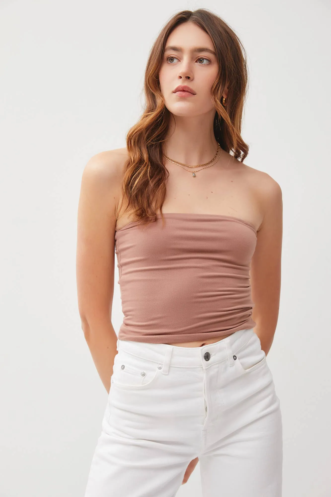 BASIC BANDEAU TOP: Mocha