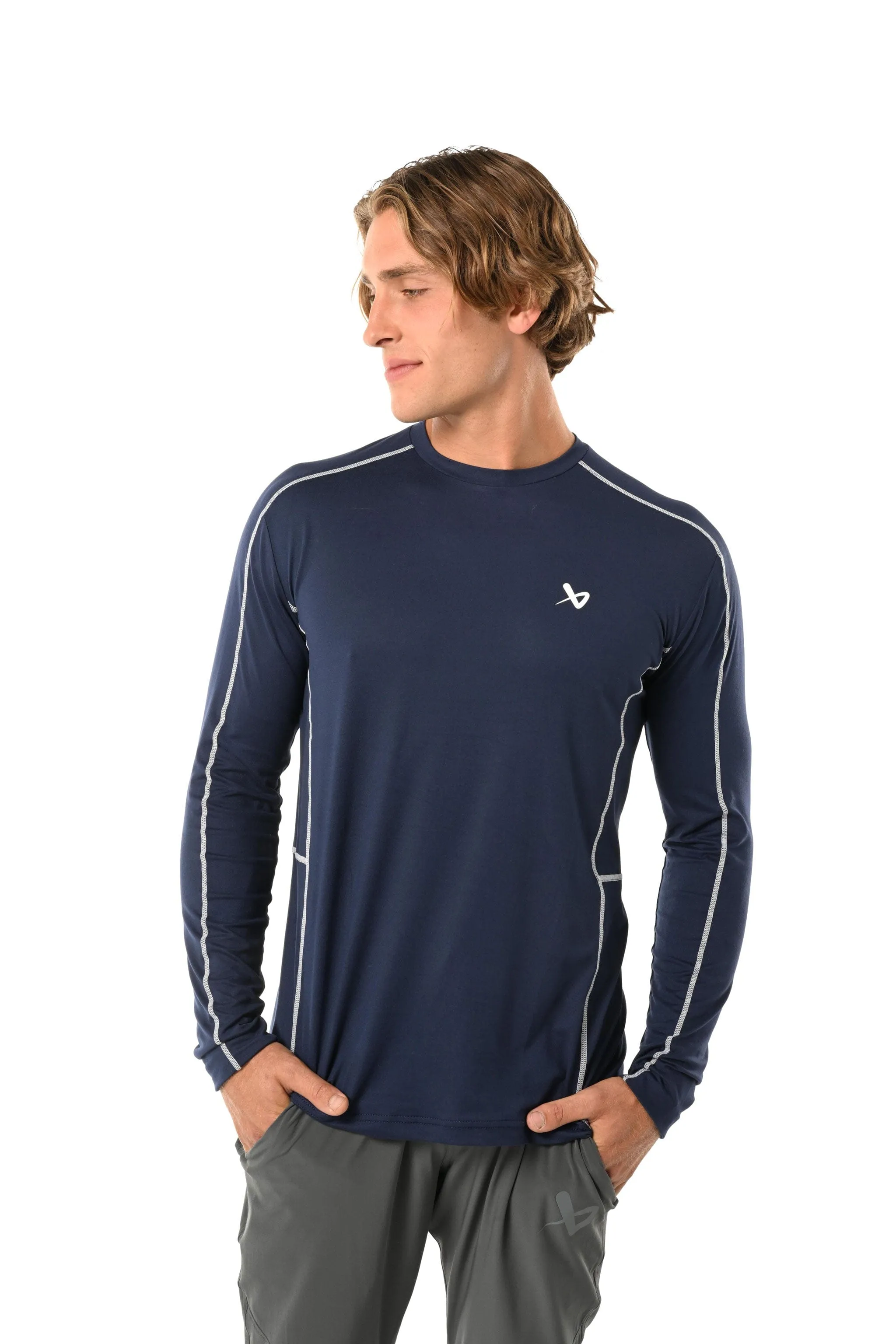 Bauer FLC Training Mens Longsleeve Shirt - Navy