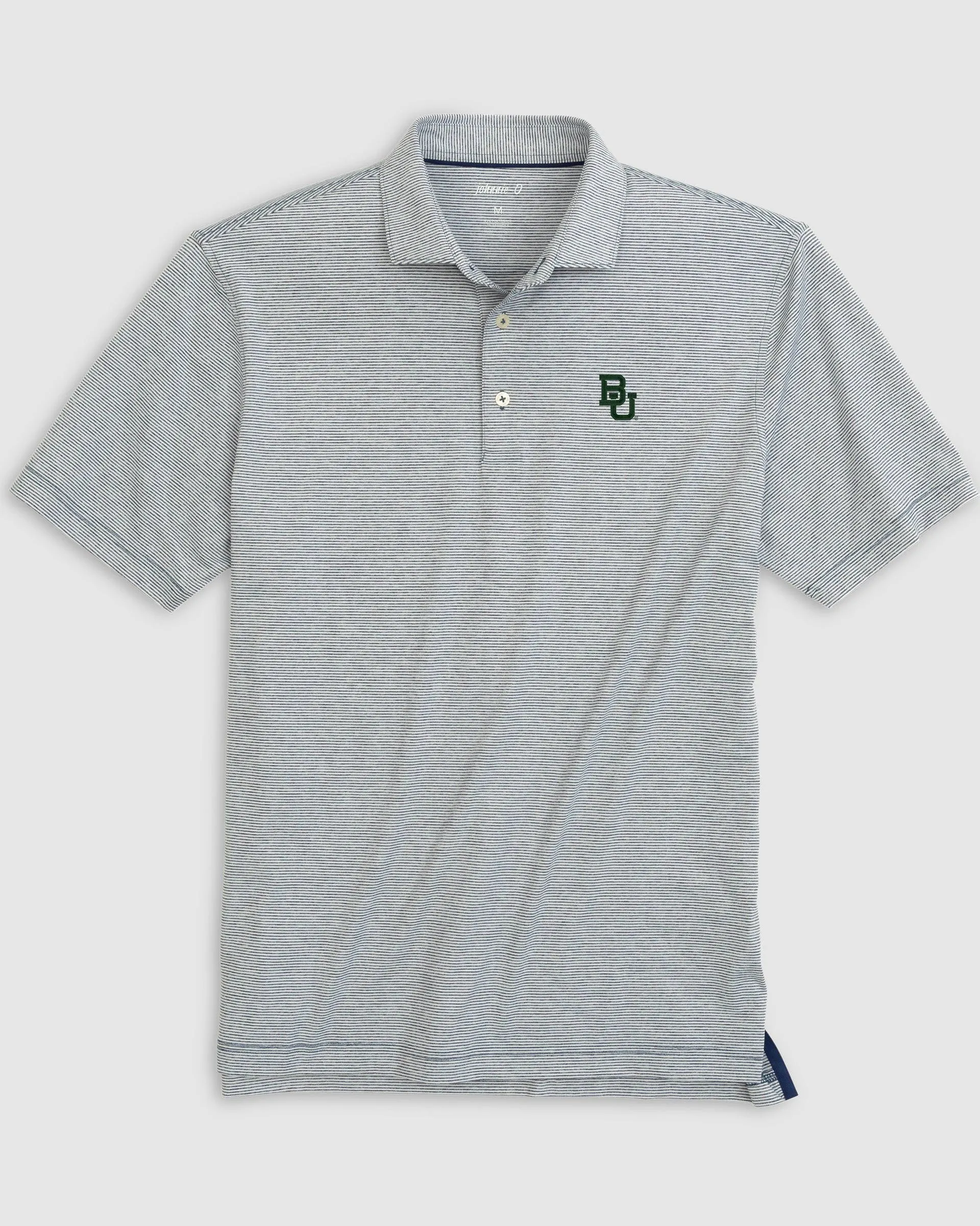 Baylor Lyndonn Striped Jersey Performance Polo