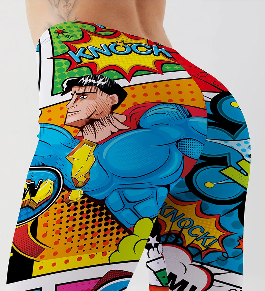 BerriesJam - 3D Printed Push Up Cartoon Comic Game Styles Leggings