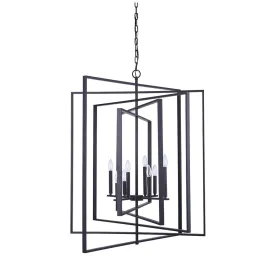 Bismarck 8 Light Pendant - Black