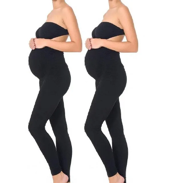 black maternity yoga leggings