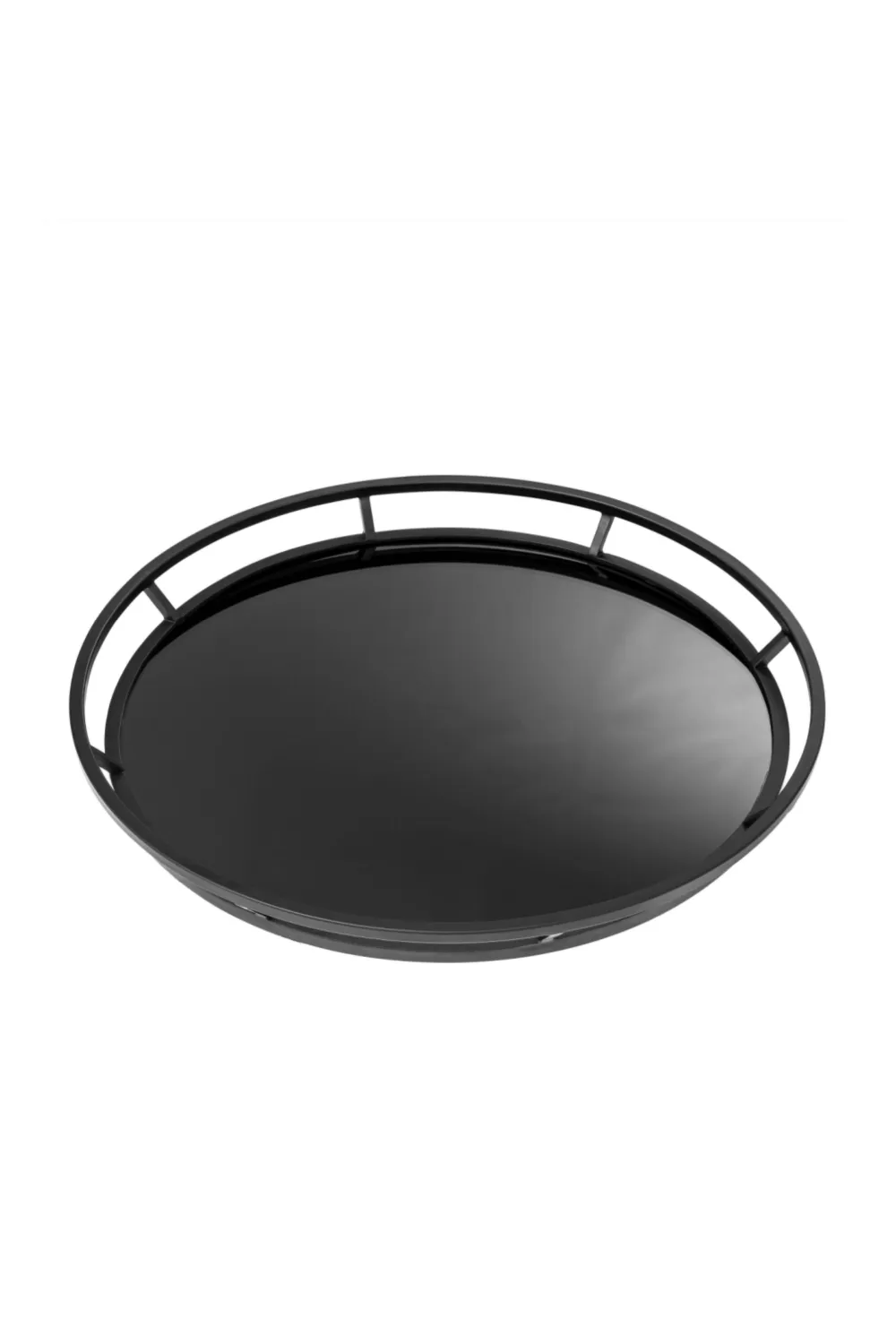 Black Metallic Decorative Tray | Eichholtz Gaia