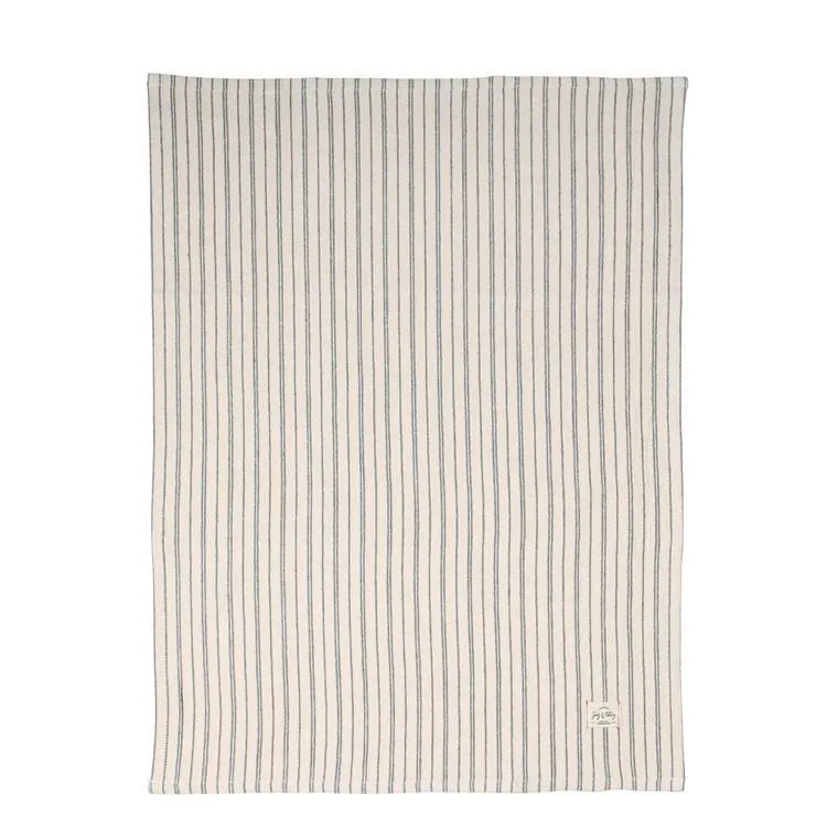 Black Pinstripe Kitchen Towel