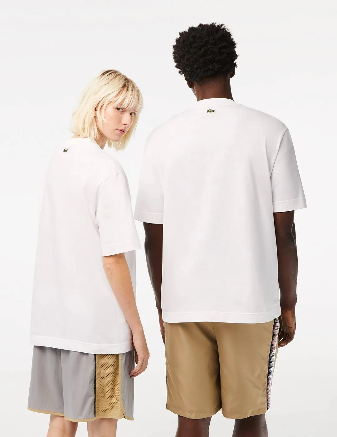 Camiseta Lacoste TH0062 Loose Fit Blanco