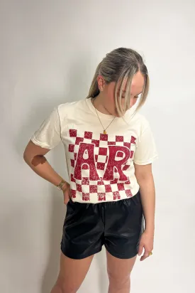 Checkered AR Print Tee