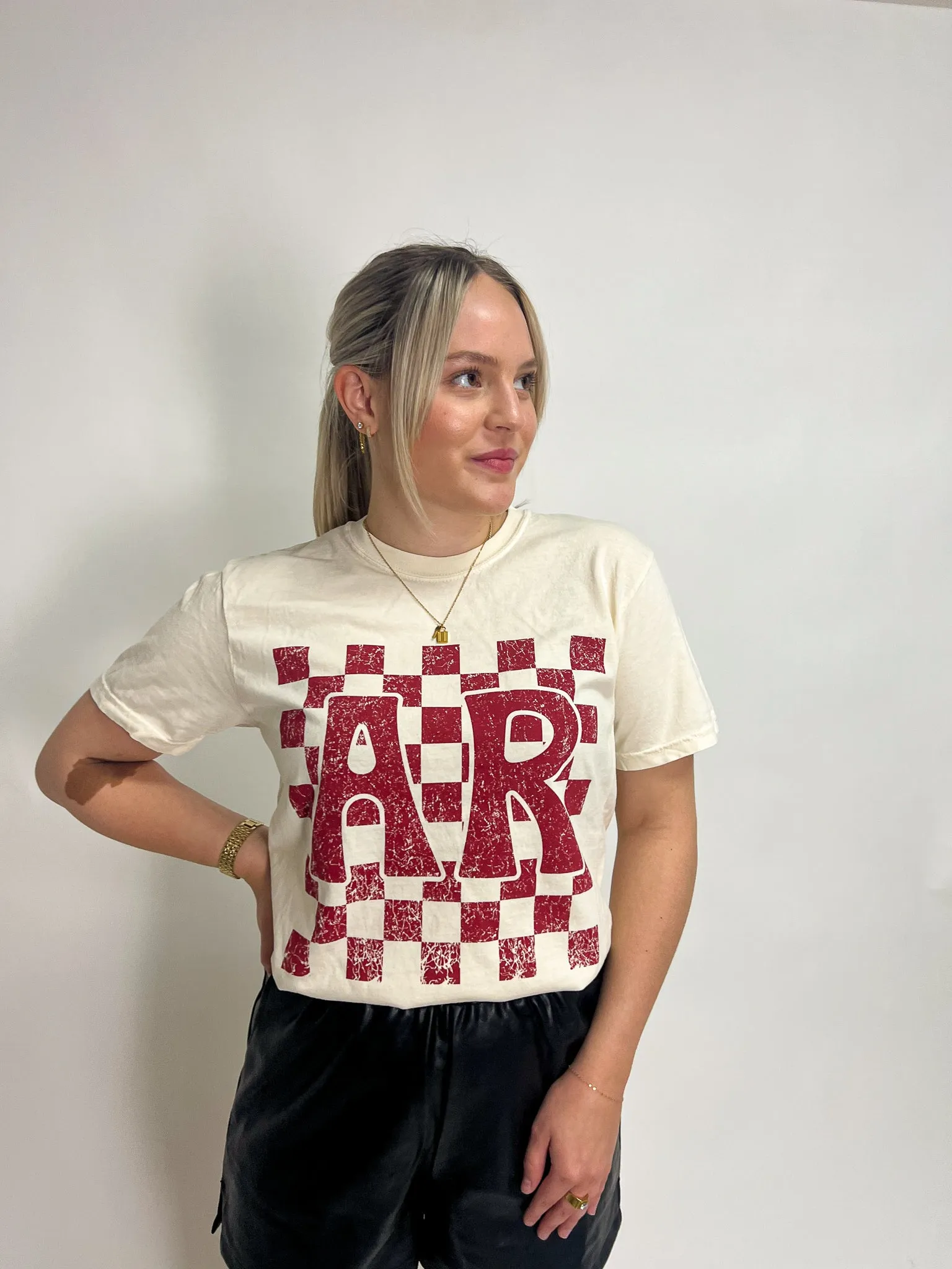 Checkered AR Print Tee