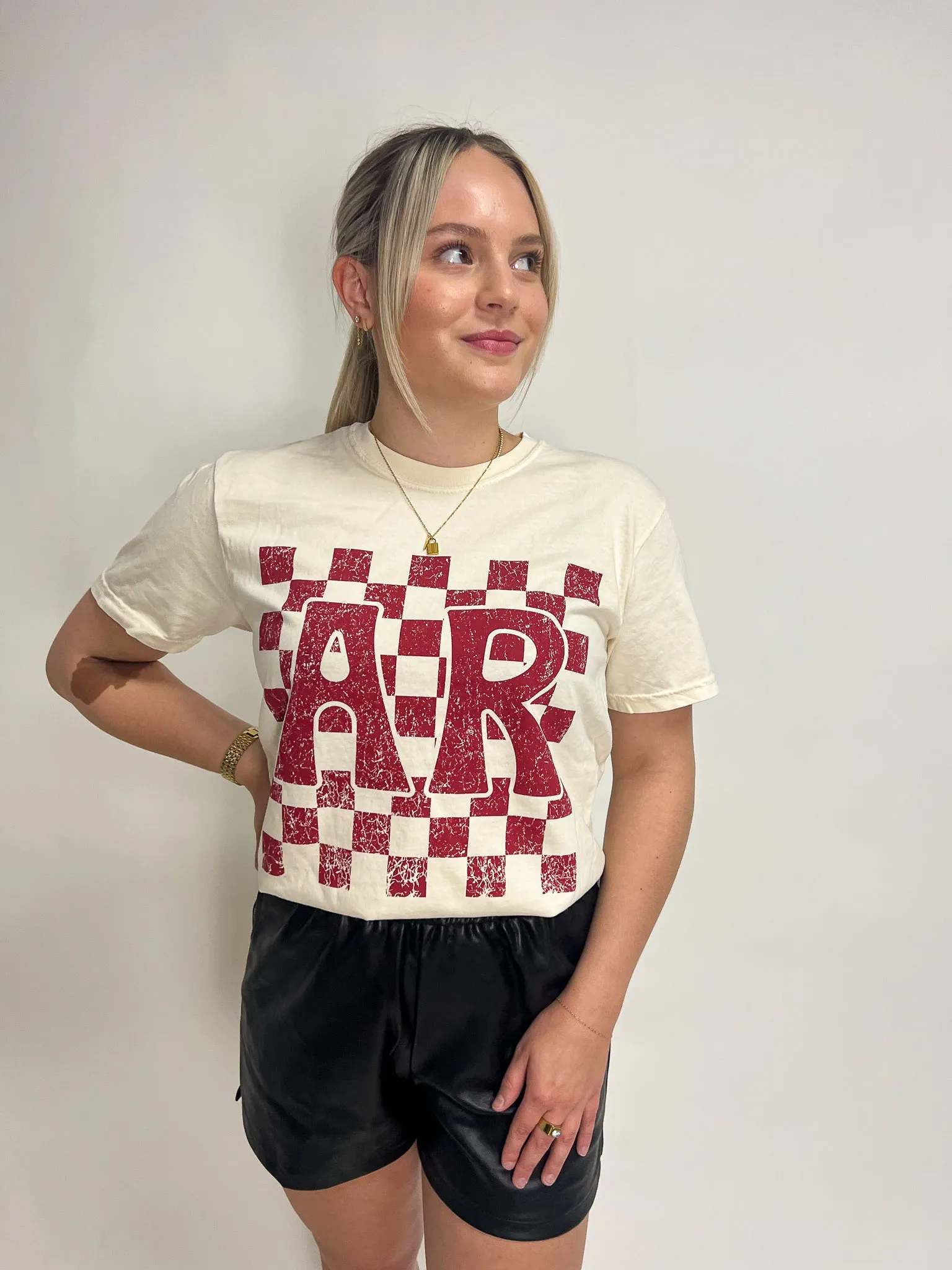 Checkered AR Print Tee