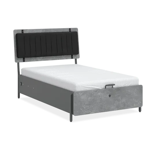 Cilek Space Gray Storage Bed (100X200 Cm Or 120X200 Cm)