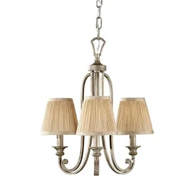 Classic Hand Brushed Soft Silver Chandelier | Assorted Sizes