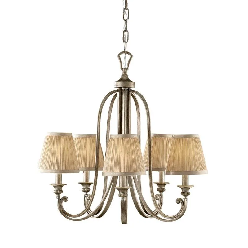 Classic Hand Brushed Soft Silver Chandelier | Assorted Sizes