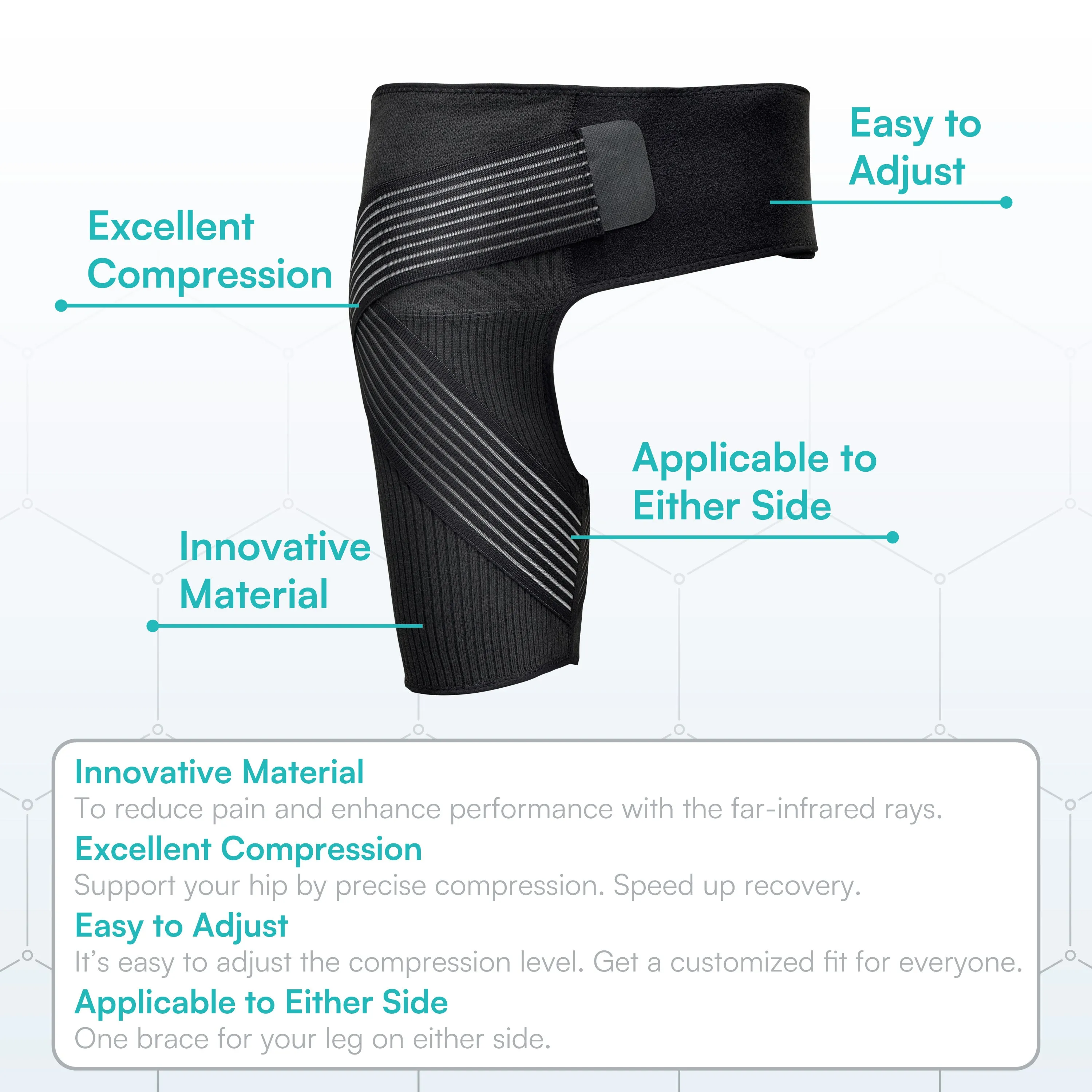 COMPRESSION RECOVERY HIP BRACE