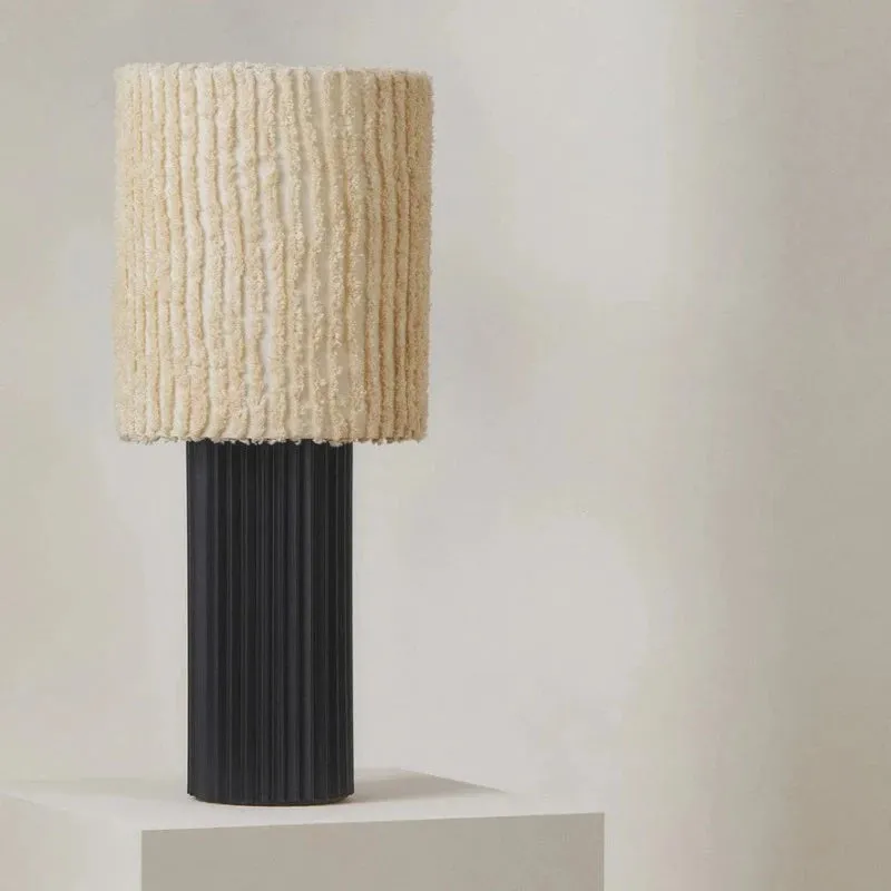 Contemporary Tall Textured Table Lamp