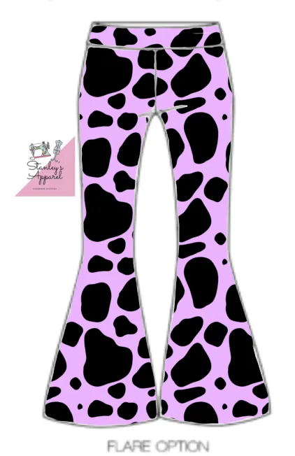 Cow print Flares