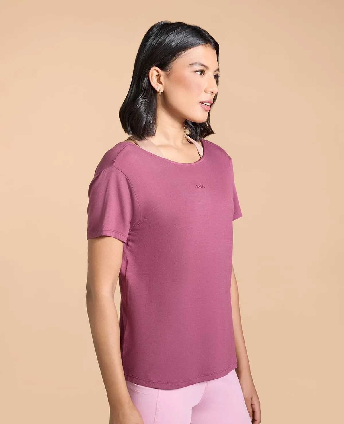 Cross Back Soft Active T-Shirt