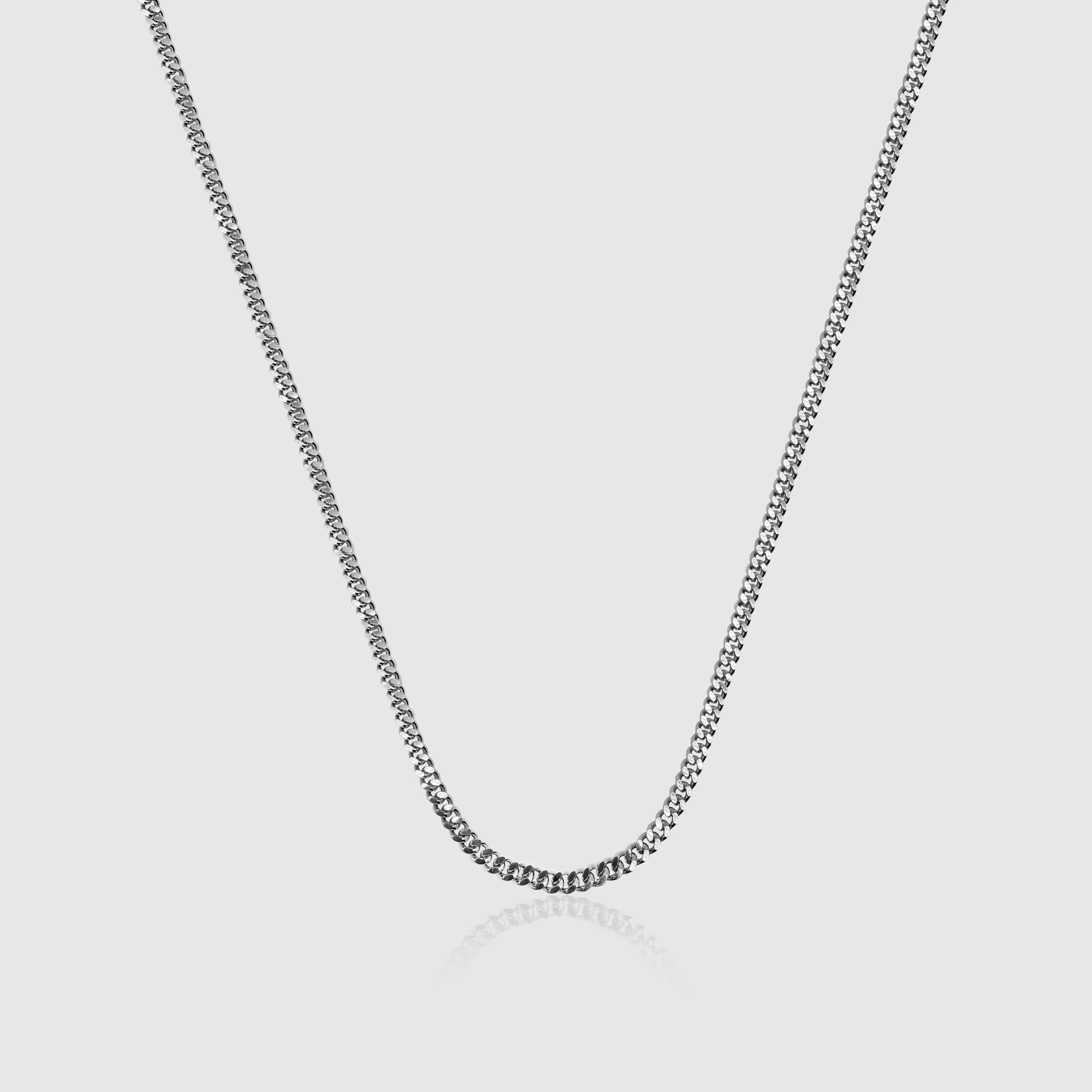 Cuban (Sterling Silver) 2mm