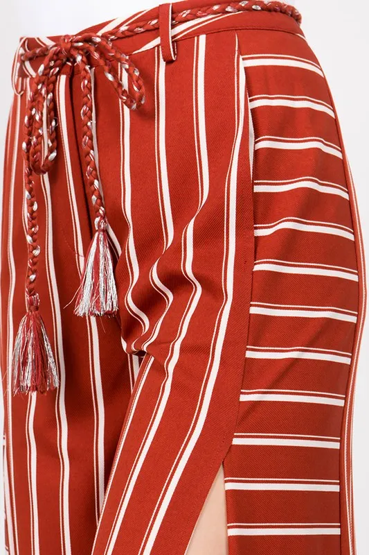 Darling Red Striped Pants