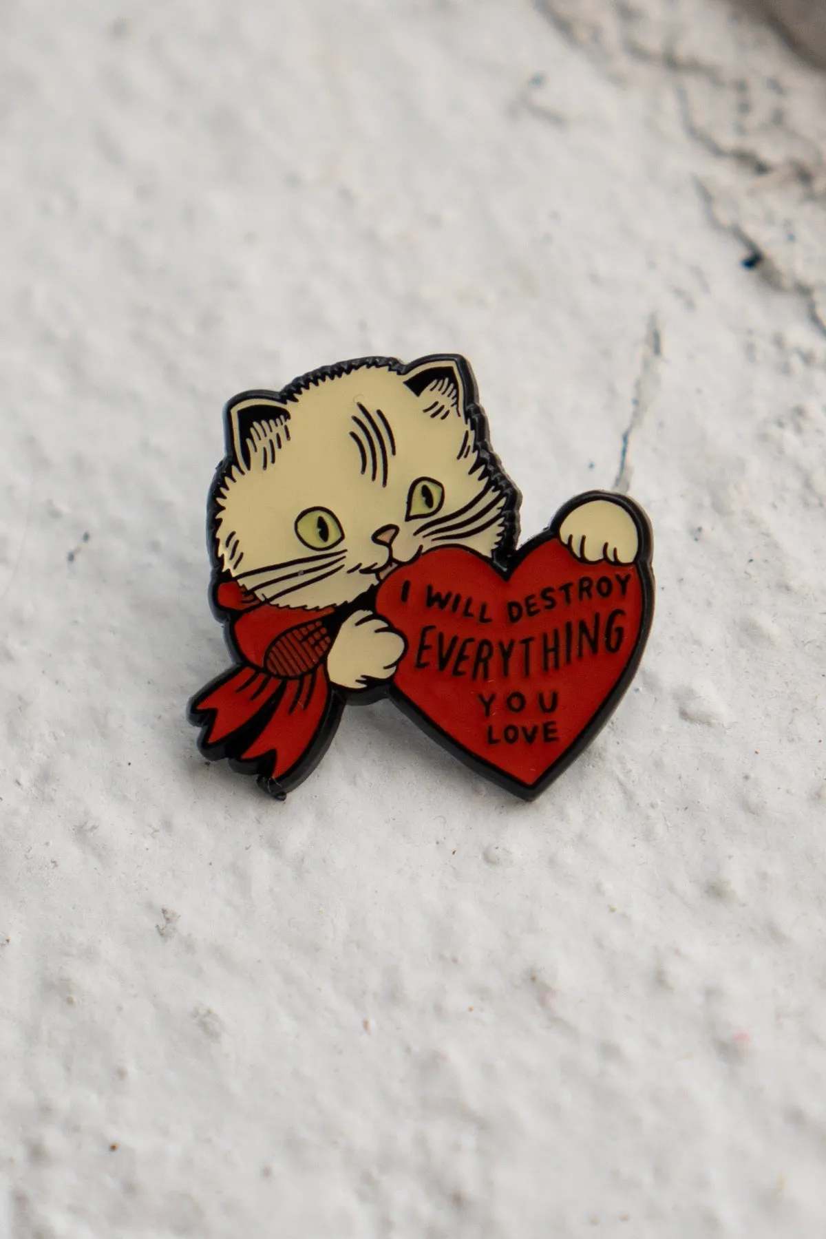 Destroy Cat Pin