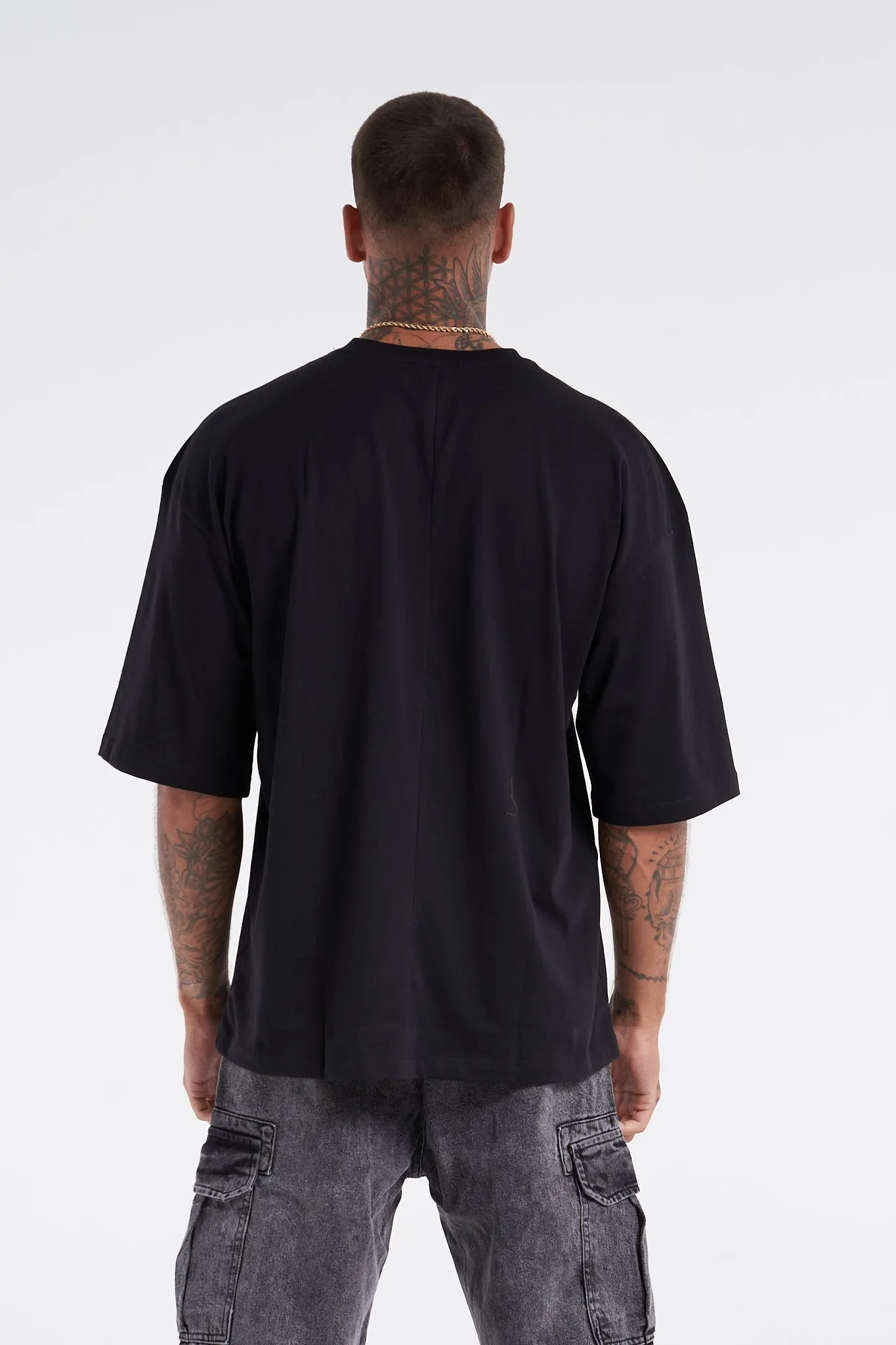 Ecological Sense Oversized Tee Black