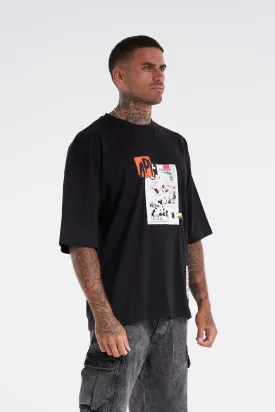 Ecological Sense Oversized Tee Black