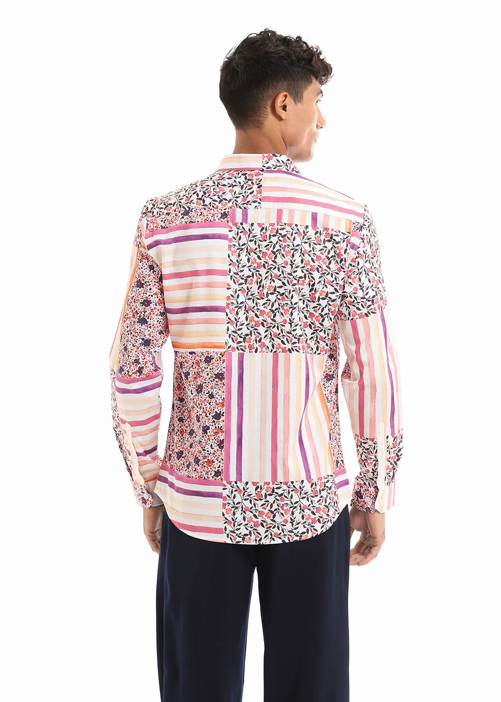 Floral Print Cotton Shirt