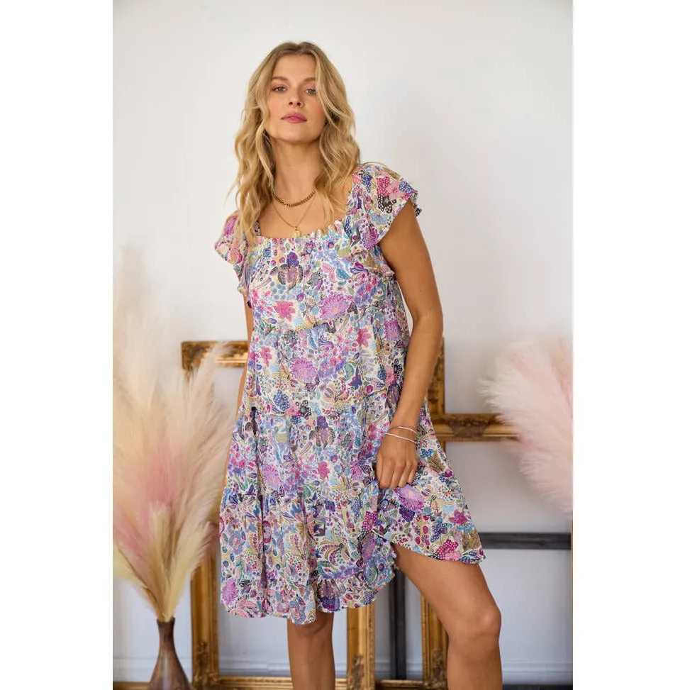 Floral Printed Chiffon Dress