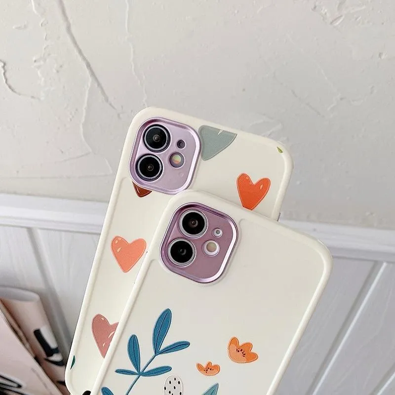 Flower Print Silicone Case